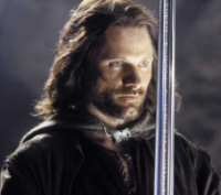 Anduril and Aragorn